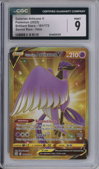 Pokemon Graded: Galarian Articuno V CGC 9