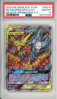 Pokemon Graded: Moltres & Zapdos & Articuno #SM210 ETB Promo (2019) PSA 10