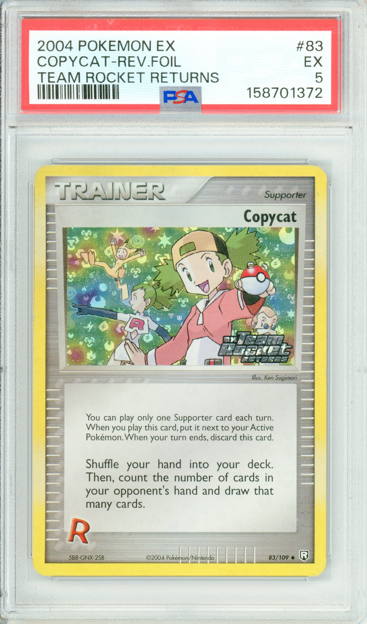 Pokemon Graded: Copycat 83/109 Team Rocket Returns (2004) Rev. Foil PSA 5