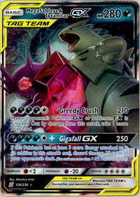 Pokemon Single: *CRIMP ERROR* Mega Sableye & Tyranitar GX 126/236 Unified Minds (2019) Holo NM