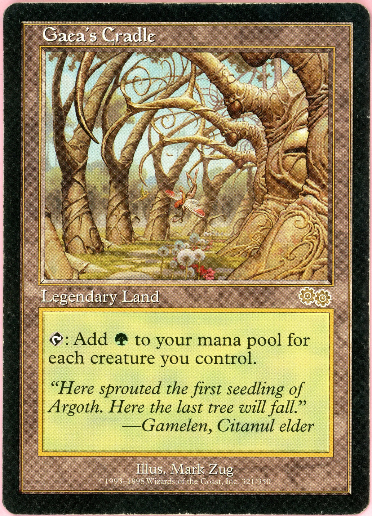 MTG Single: Gaea's Cradle 321/350 Urza's Saga (1998) MP