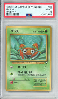 Pokemon Graded: JP Paras Vending Series I (1998) PSA 9
