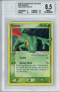 Pokemon Graded: Treecko Gold Star Beckett 8.5