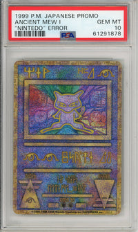 Pokemon Graded: Ancient Mew "Nintendo" Error (1999) Promo PSA 10