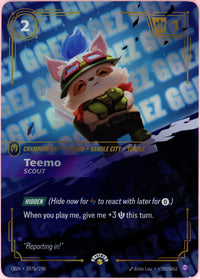 Riftbound Single: Teemo Scout 197b/298 Organized Play (2025) NM