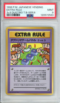 Pokemon Graded: JP Extra Rule 3v3 Dugtrio Vending #4 Vending Series III (1998) PSA 9