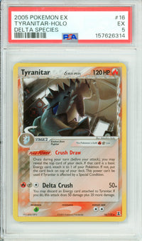 Pokemon Graded: Tyranitar 16/113 Delta Species (2005) Holo PSA 5