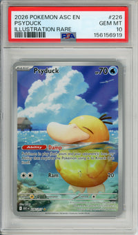 Pokemon Graded: Psyduck 226/217 Ascended Heroes (2026) IR PSA 10