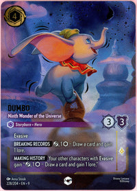 Lorcana Single: Dumbo Ninth Wonder of the Universe 228/204 Enchanted (2025) NM