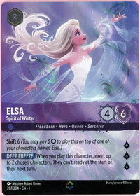 Lorcana Single: Elsa Spirit Of Winter 207/204 Enchanted NM