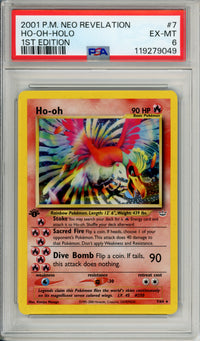 Pokemon Graded: Ho-Oh 1st Edition 7/64 Neo Revelation (2001) Holo PSA 6