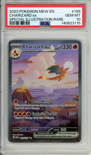 Pokemon Graded: Charizard ex 199/165 Scarlet & Violet (2023) SIR PSA 10