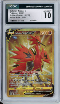 Pokemon Graded: Galarian Zapdos V CGC 10