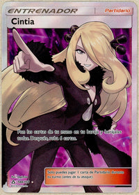 Pokemon Single: SPANISH Cynthia 148/156 Ultra Prism (2018) Full Art DMG