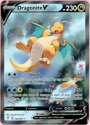 Pokemon Single: Dragonite V 192/203 Ascended Heroes (2021) NM