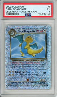 Pokemon Graded: Dark Dragonite 5/110 Legendary Collection (2002) Rev. Foil PSA 5