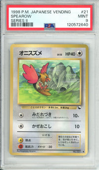 Pokemon Graded: JP Spearow #21 Vending Series II (1998) PSA 9