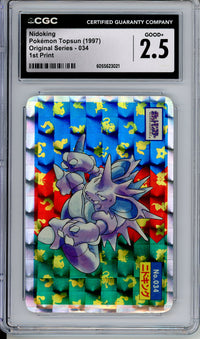 Pokemon Graded: Nidoking Topsun (1997) Holo CGC 2.5