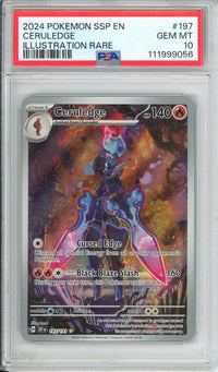 Pokemon Graded: Ceruledge 197/191 Surging Sparks (2024) Illustration Rare Holo PSA 10
