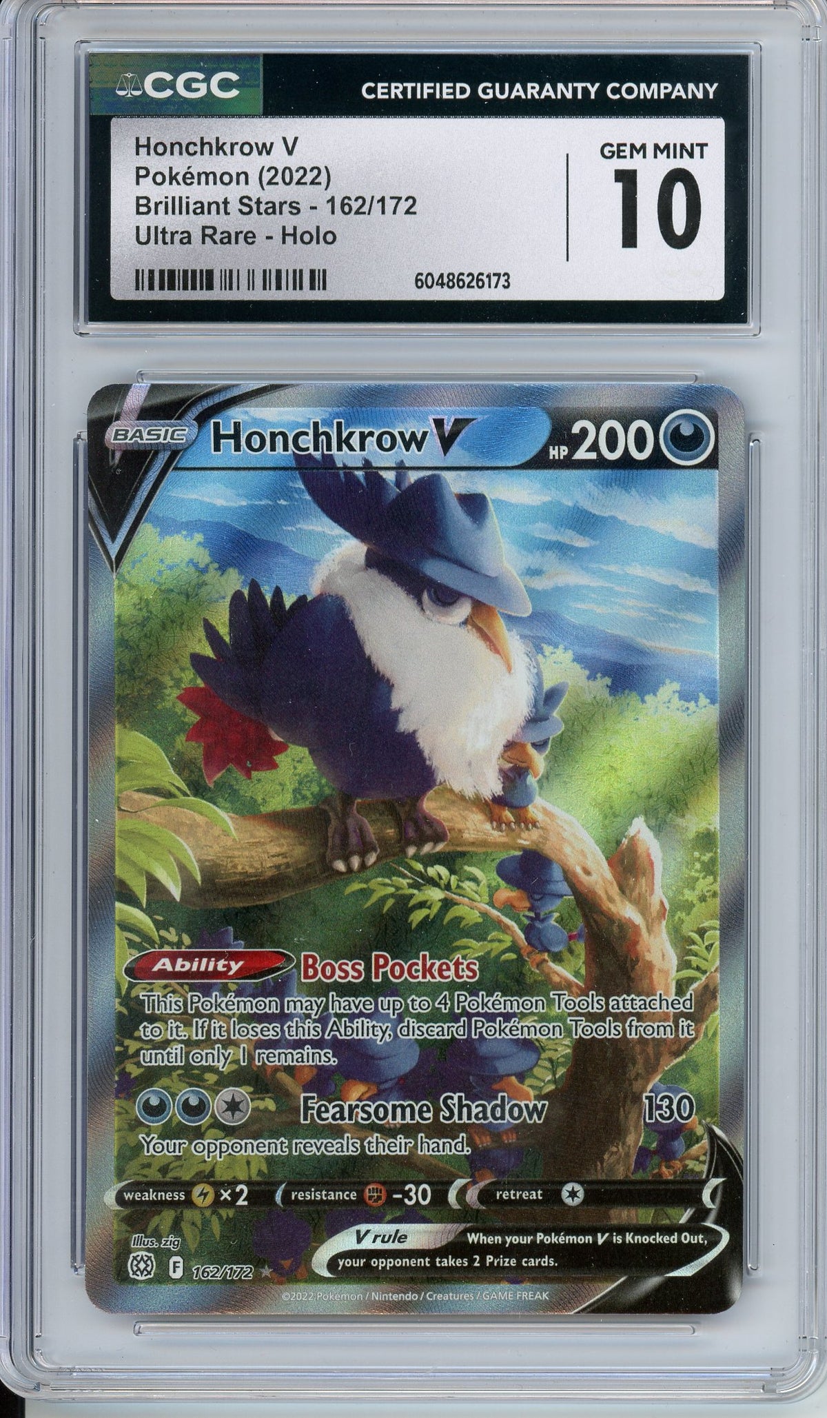 Pokemon Graded: Honchkrow V CGC 10