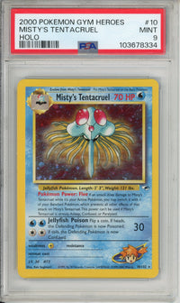 Pokemon Graded: Misty's Tentacruel 10/132 Gym Heroes (2000) Holo PSA 9