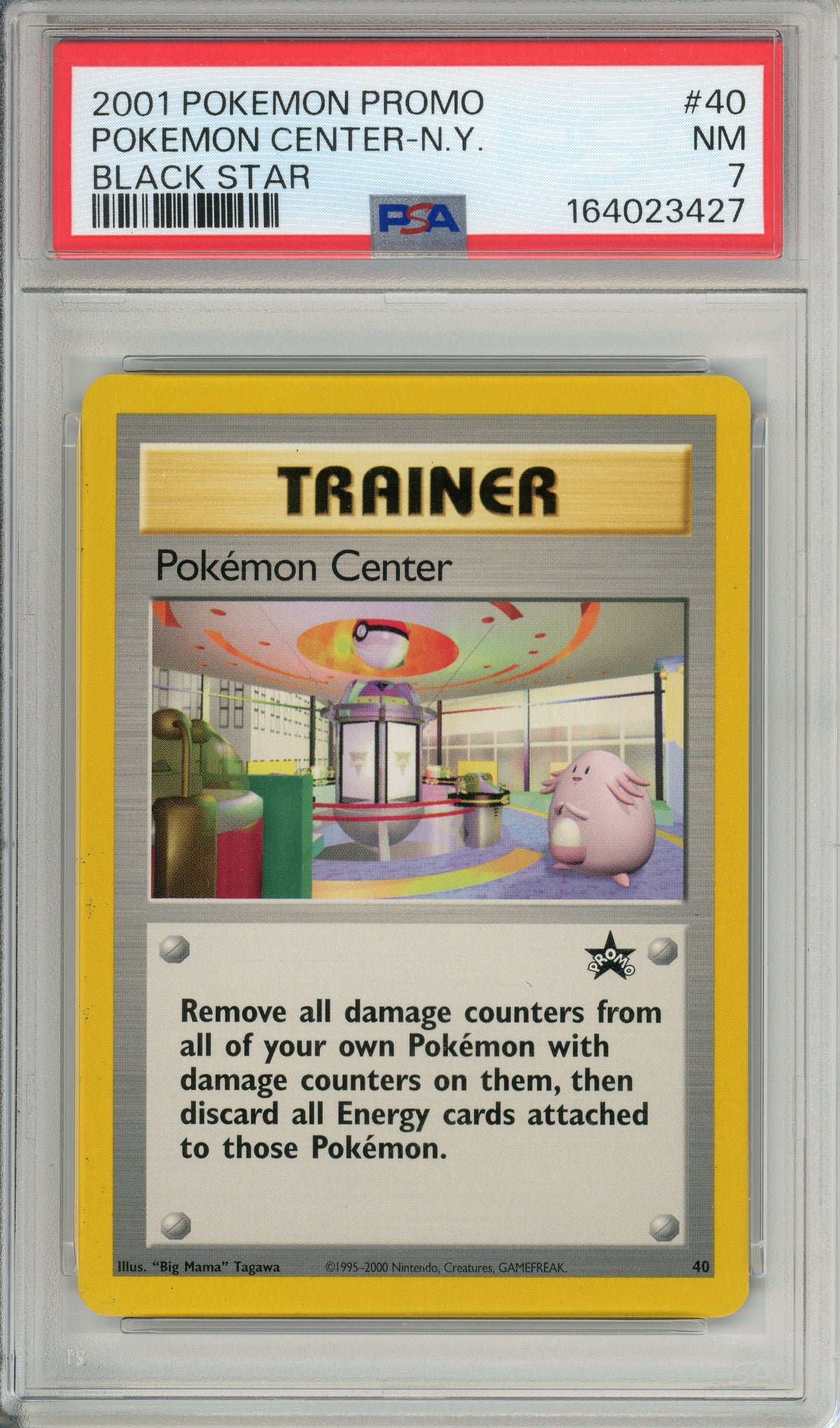 Pokemon Graded: Pokemon Center NY #40 Promo (2001) PSA 7