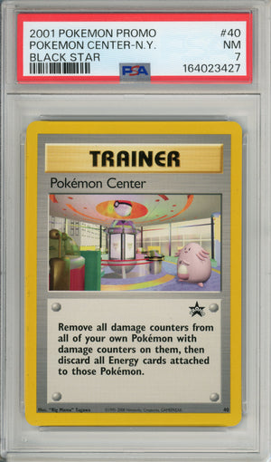 Pokemon Graded: Pokemon Center NY #40 Promo (2001) PSA 7
