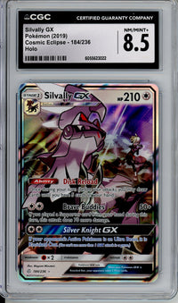 Pokemon Graded: Silvally GX 184/236 Cosmic Eclipse (2019) Full Art CGC 8.5