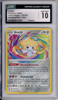 Pokemon Graded: Jirachi 119/185 Vivid Voltage (2020) Amazing Rare Holo CGC 10