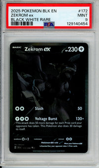 Pokemon Graded: Zekrom ex 172/86 Black Bolt (2025) SIR PSA 9