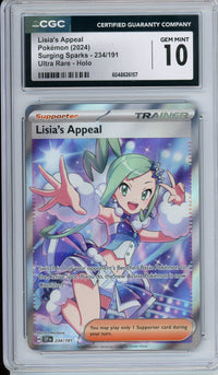Pokemon Graded: Lisia's Appeal CGC 10