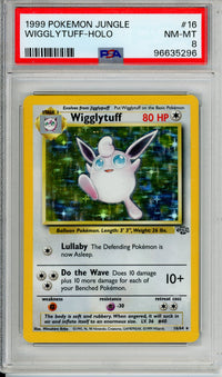 Pokemon Graded: Wigglytuff 16/64 Jungle (1999) Holo PSA 8