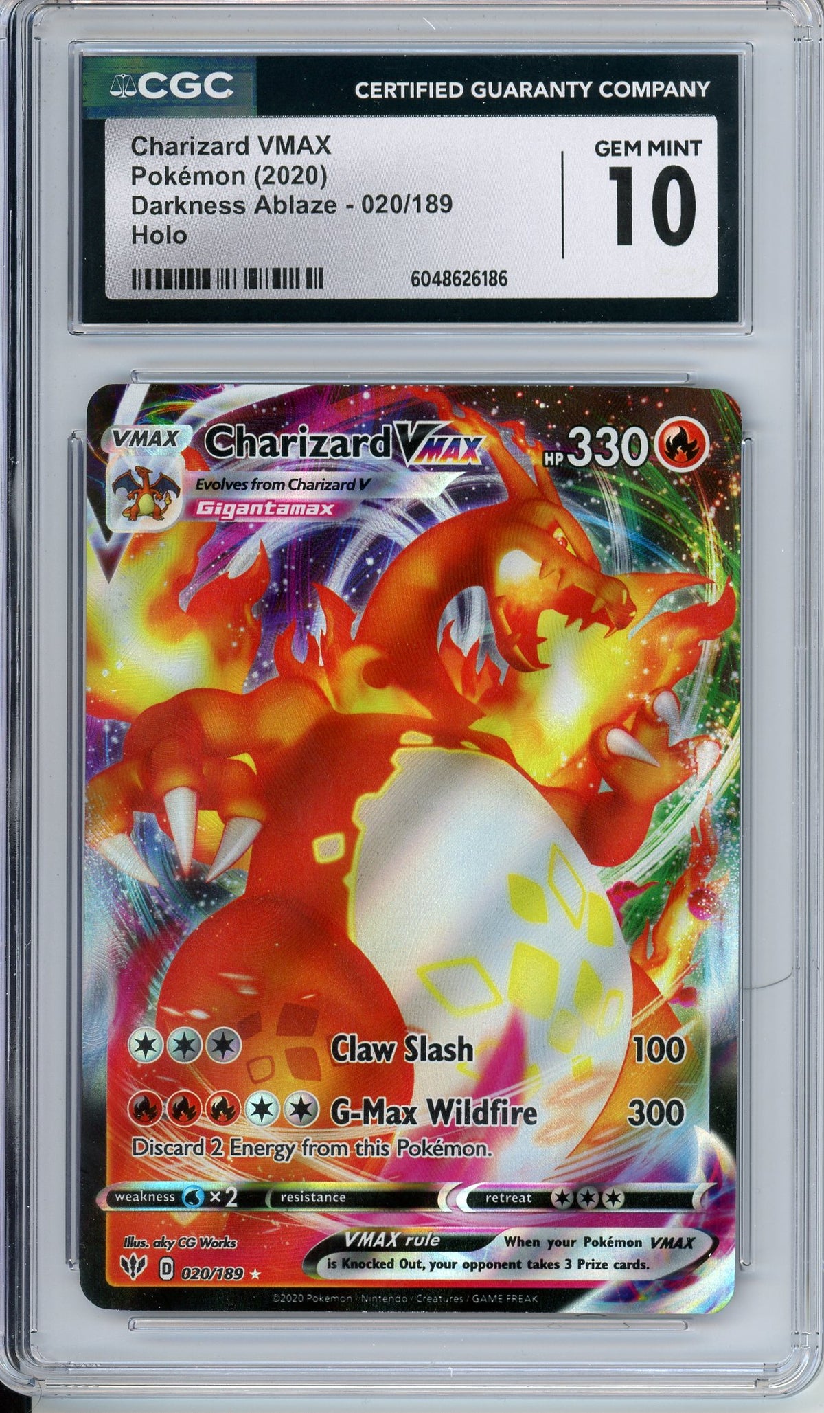 Pokemon Graded: Charizard VMAX CGC 10 Pokemon Graded: Charizard VMAX CGC 10