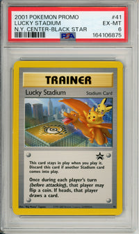 Pokemon Graded: Lucky Stadium #41 NY Center Promo (2001) PSA 6