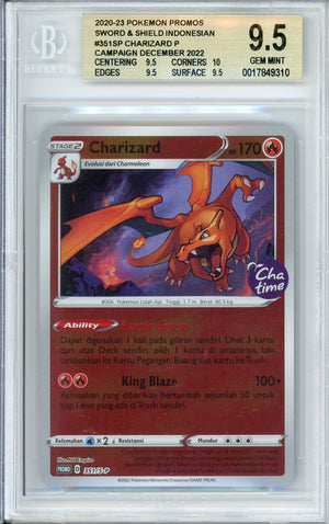 Pokemon Graded: Indonesian Charizard #351 Sword & Shield Promo (2022) Beckett 9.5