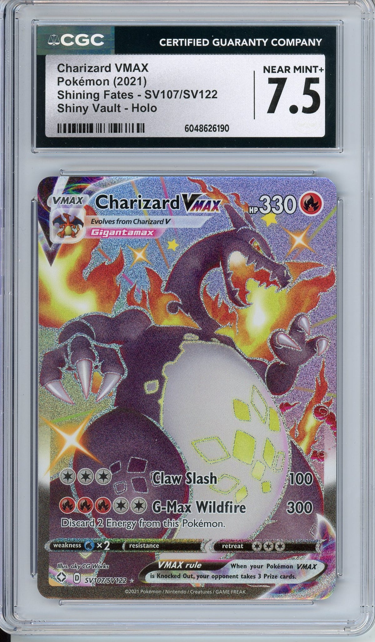 Pokemon Graded: Charizard VMAX CGC 7.5
