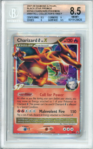 Pokemon Graded: Charizard LV.X #DP45 Collector Tins Promo (2009) Beckett 8.5