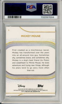 Topps Graded: Mickey Mouse #1 Topps Chrome (2025) Mini Diamonds PSA 10