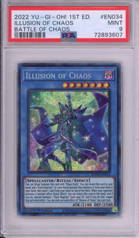 Yu-Gi-Oh! Graded: Illusion Of Chaos #EN034 Battle of Chaos (2022) Holo PSA 9
