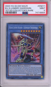 Yu-Gi-Oh! Graded: Black Luster Soldier 1st Edition Legendary Swordsman (2023) PSA 9