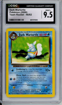 Pokemon Graded: Dark Wartortle 46/82 Team Rocket (2000) Uncommon CGC 9.5