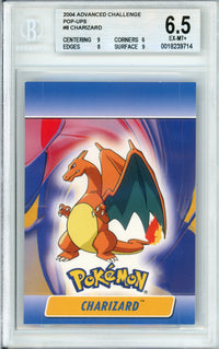 Pokemon Graded: Charizard #8 Pop-Ups Advanced Challenger (2004) Beckett 6.5