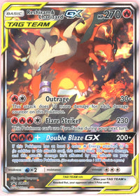 Pokemon Graded: Reshiram & Charizard GX #SM201 Sun & Moon Promo HP