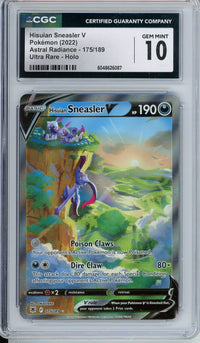 Pokemon Graded: Hisuian Sneasler V CGC 10