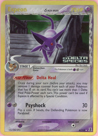 Pokemon Single: Espeon 4/113 Delta Species (2005) Reverse Holo MP
