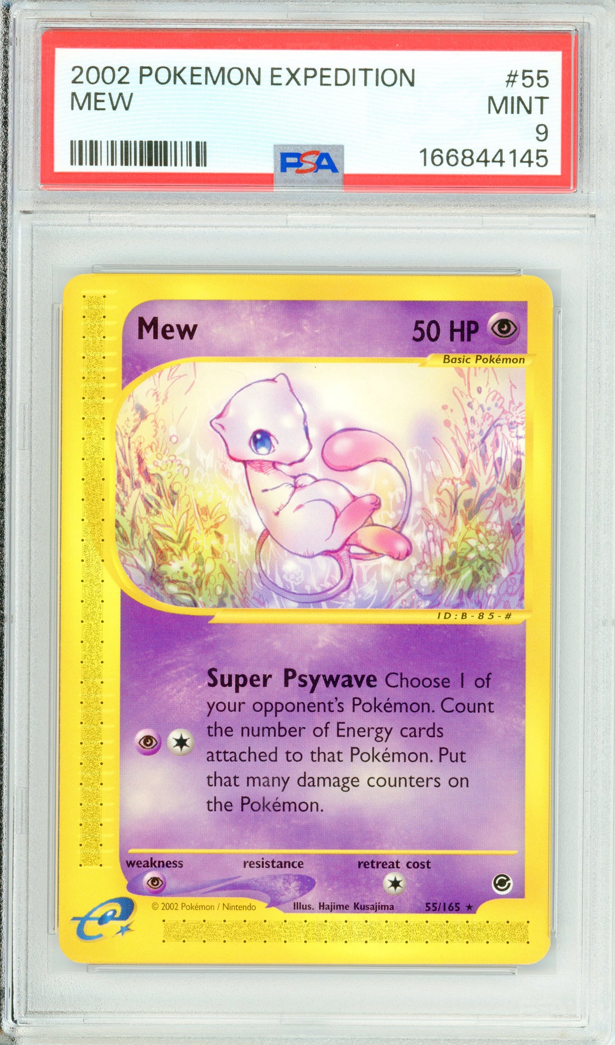 Pokemon Graded: Mew 55/165 Expedition (2002) PSA 9
