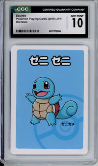 Pokemon Graded: JPN Squirtle Pokemon Playing Cards Old Maid (2019) CGC 10