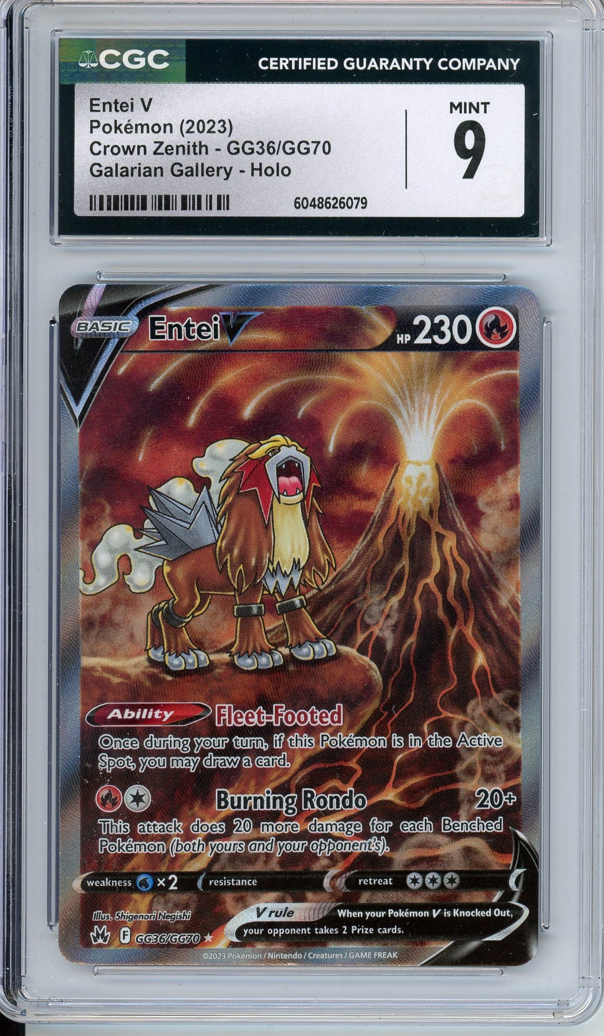 Pokemon Graded: Entei V CGC 9