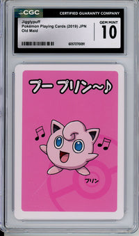 Pokemon Graded: JPN Jigglypuff Pokemon Play Cards Old Maid (2019) CGC 10