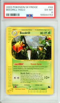 Pokemon Graded: Beedrill H4/H32 Skyridge (2003) Holo PSA 6